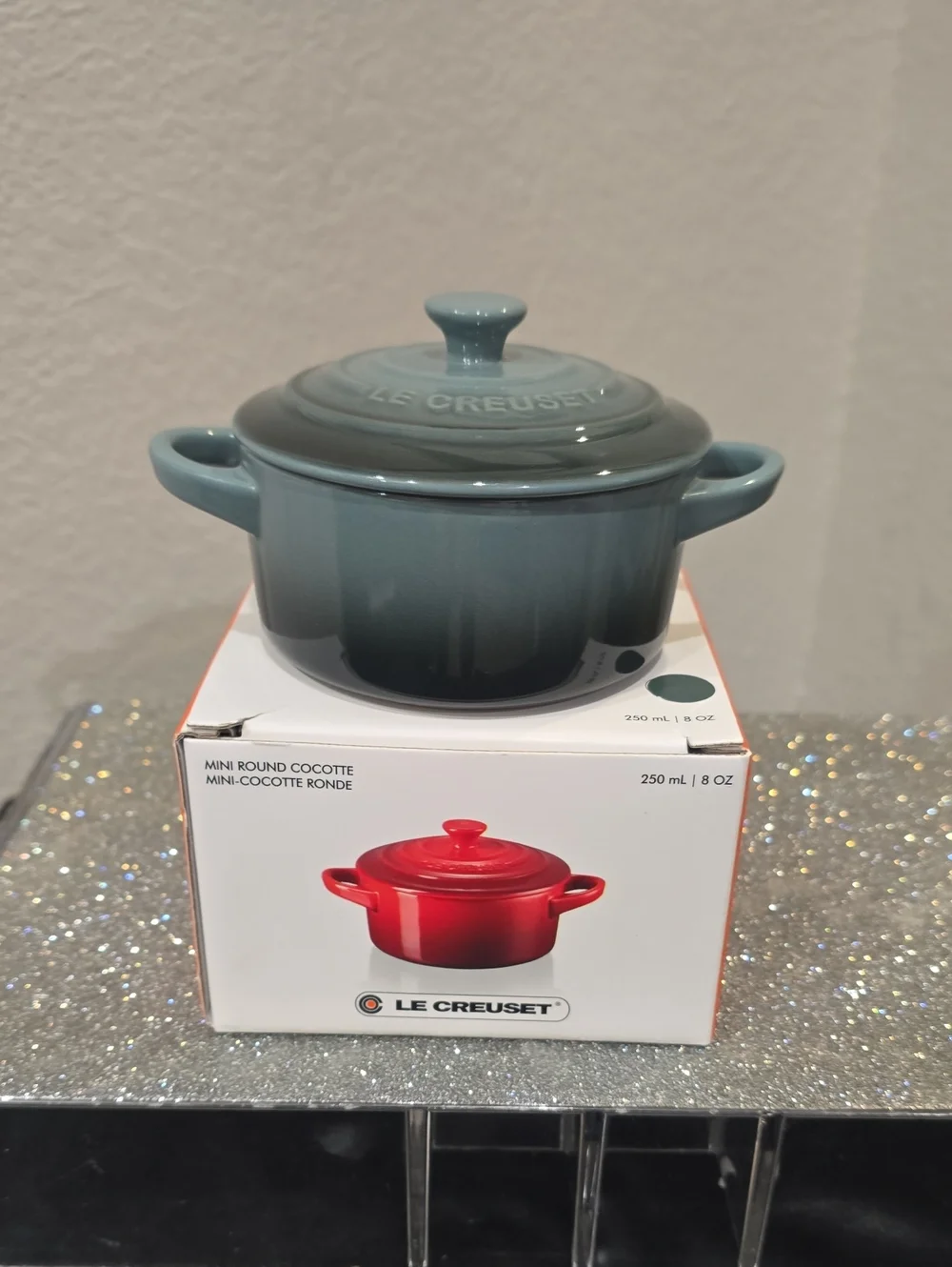 Le Creuset Stoneware Mini Cocotte- Ocean